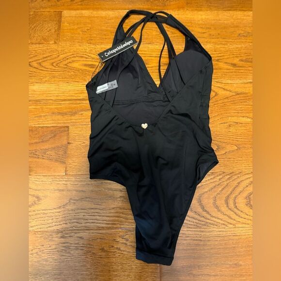 Elegant Catherine Malandrino size S Black Women's Swimsuit - Picture 2 of 7